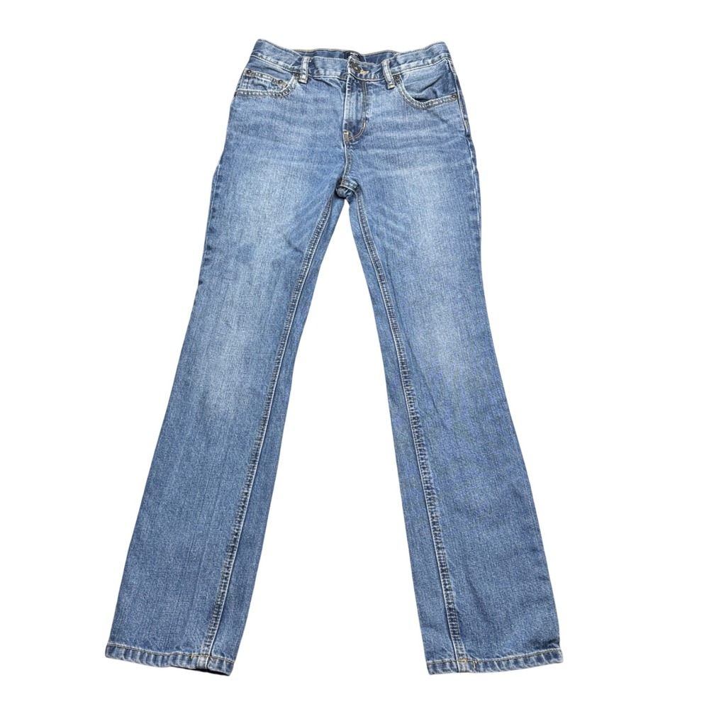 Gap Kids Girls Blue 100% Cotton Denim Jeans Skinny Fit Adjustable Waist Size‎ 14